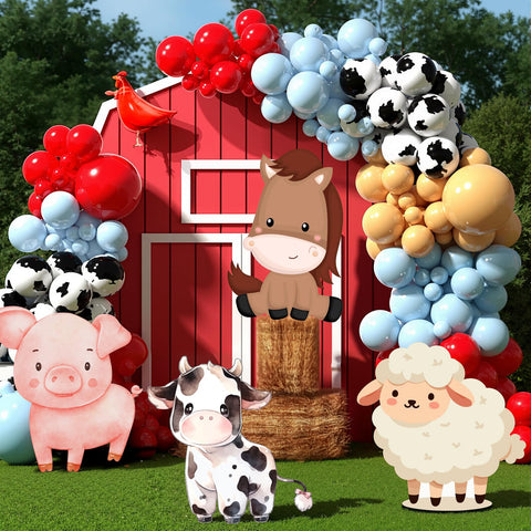 Gemscream cow backdrop 20x22 for vibrant farm party photos