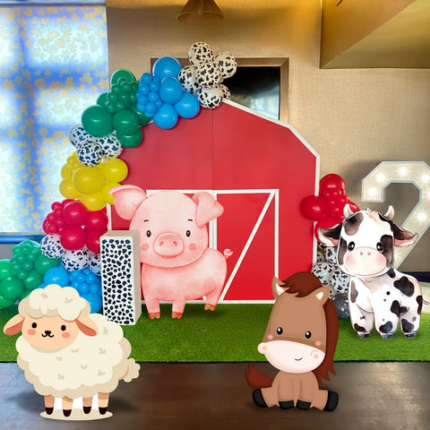 Gemscream photo booth prop set farm theme for memorable shots