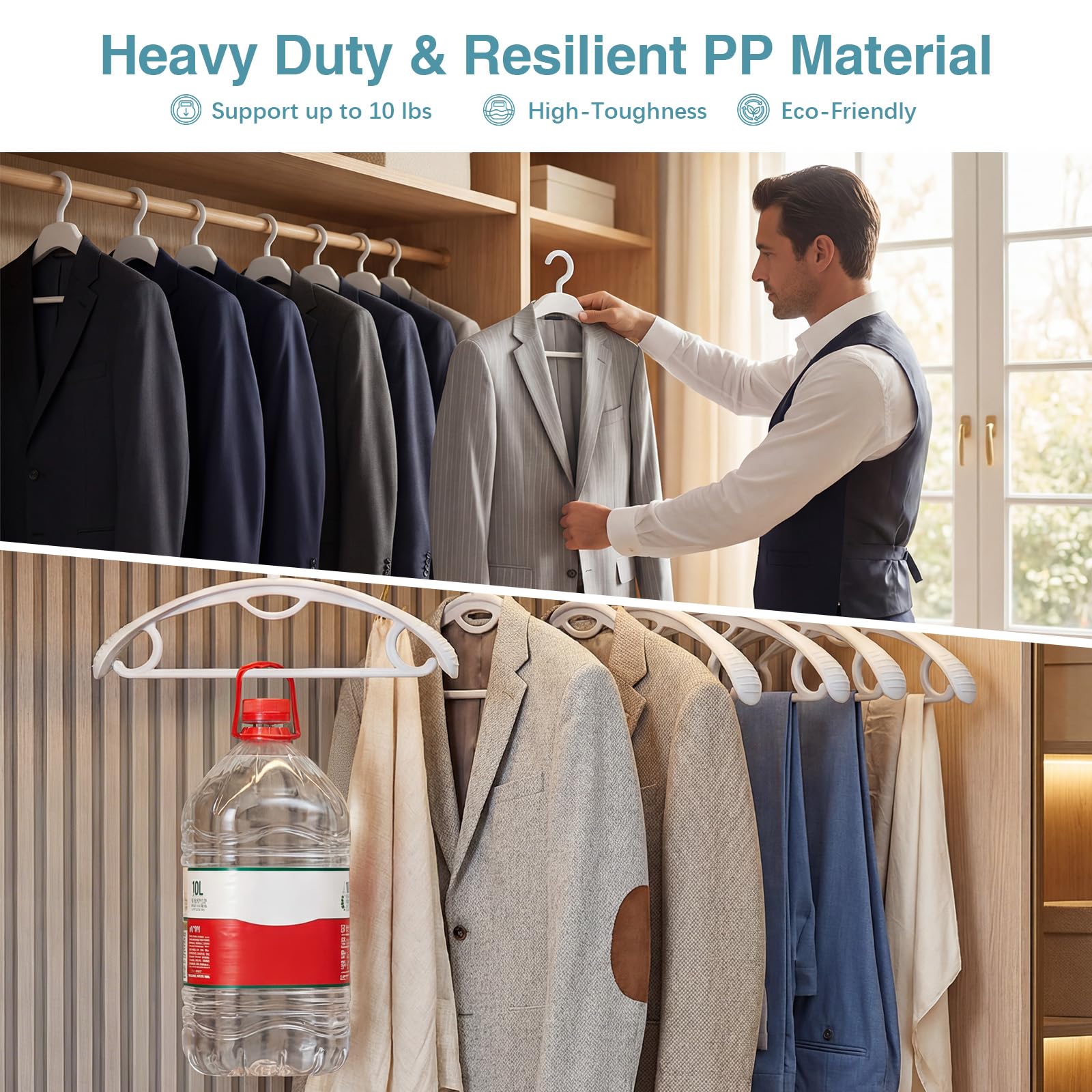 GEMWONDER slip-resistant hanger prevents slipping during drying.