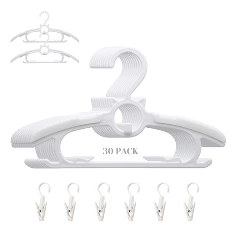 Gencuoir baby closet hangers with ultra-thin design save space while organizing outfits.