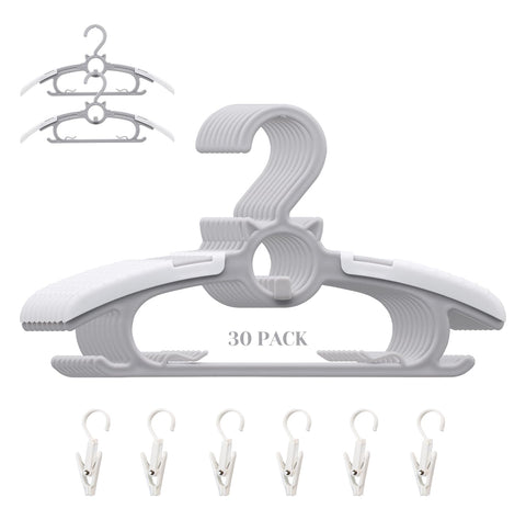 Gencuoir ultra-thin baby hanger for space-saving nursery closet.