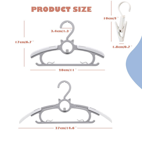 Gencuoir infant hangers with non-slip grip preventing slips.