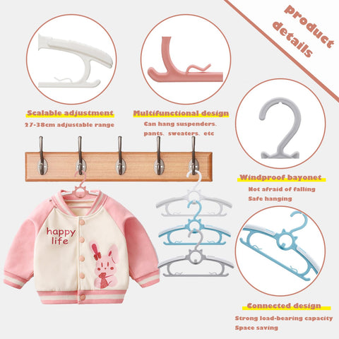 Gencuoir non-slip edge hangers prevent slipping of clothes.