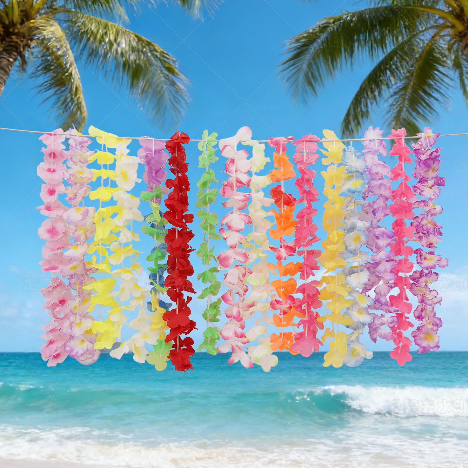 GenDouYun leis in assorted colors brighten any party and enhance photo moments.