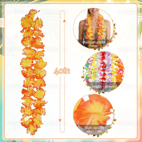 GenDouYun leis silk-feel fabric, skin-friendly and comfortable all-day wear for outdoor parties.