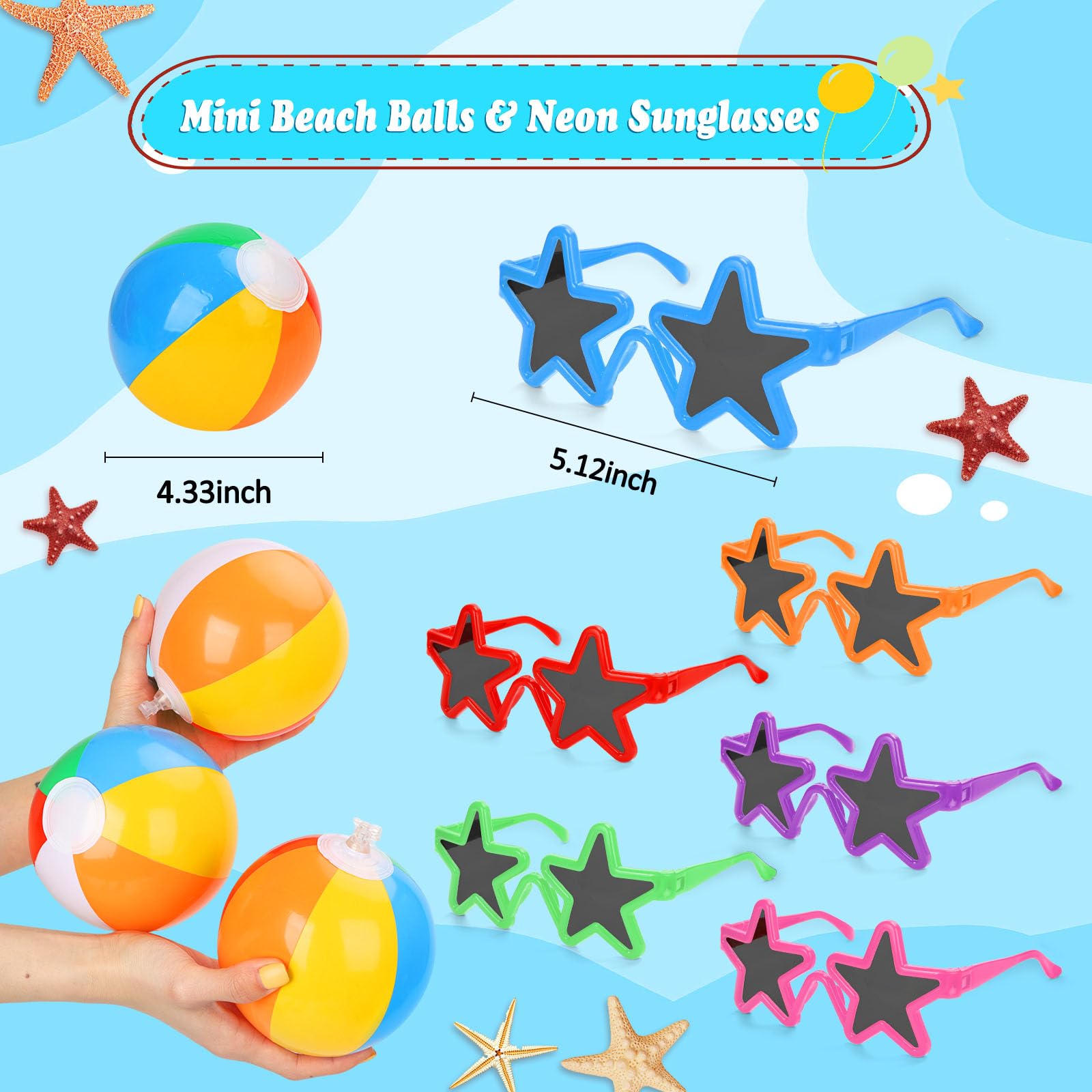 Generic neon sunglasses as bright outdoor celebration accessories.