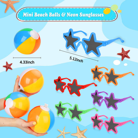 Generic neon sunglasses as bright outdoor celebration accessories.