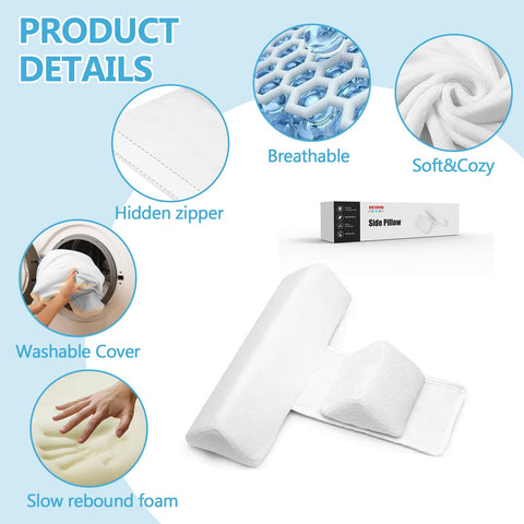 Generic Adjustable Wedge Pillow for back and belly support during sleep