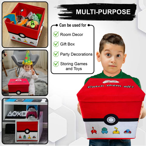 Generic Anime Gaming 13-inch storage box side view highlighting durable fabric.