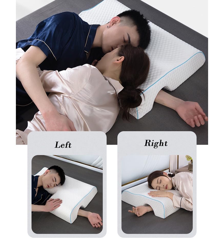 Generic Arched Memory Cuddle Pillow ergonomic curve aligns the cervical spine