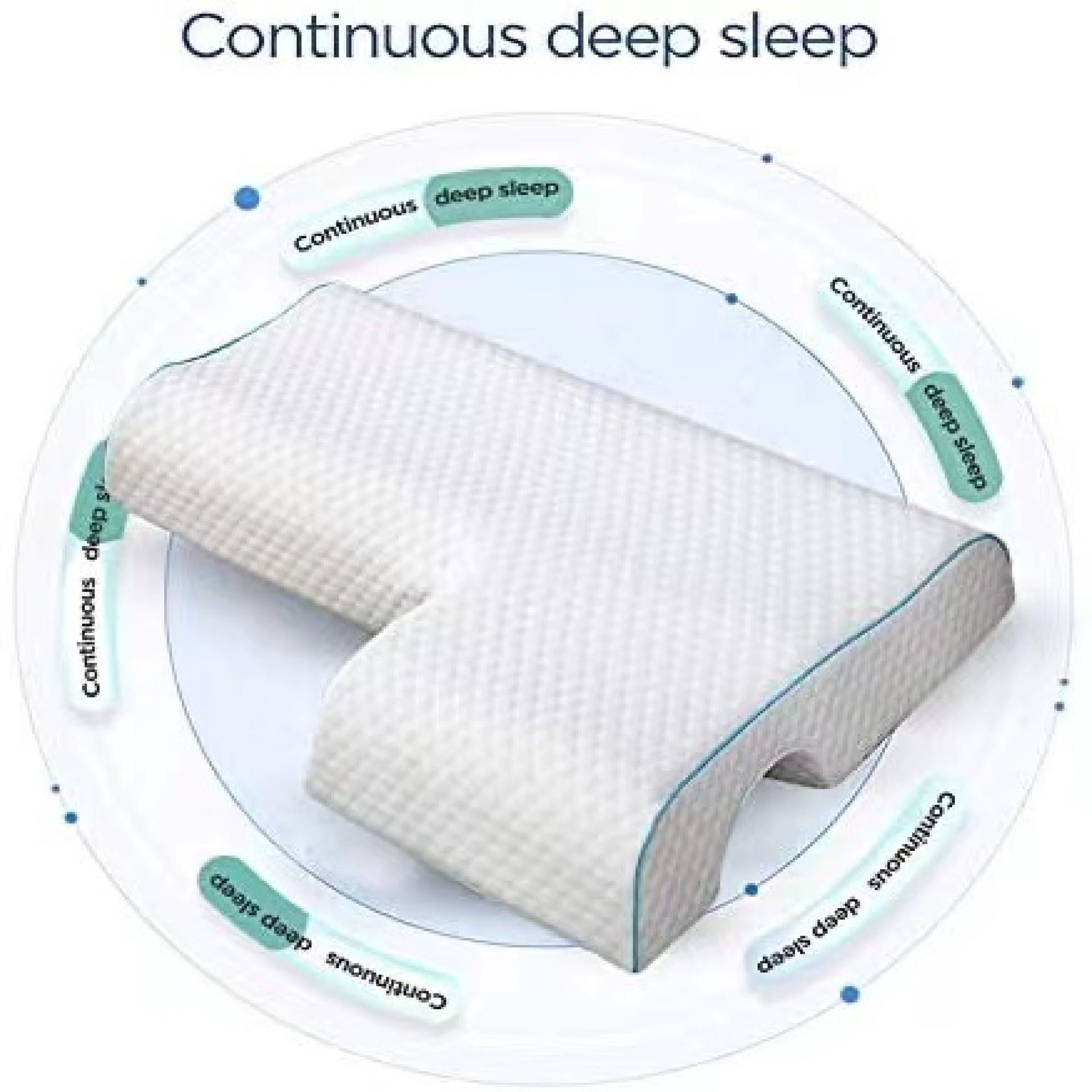 Generic Arched Memory Cuddle Pillow folds for easy storage