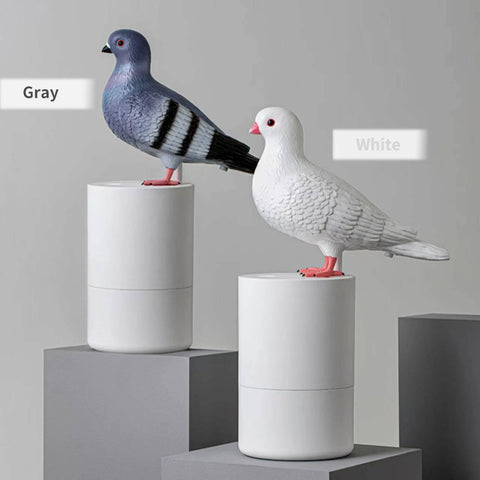 Generic Bird of Peace soap dispenser promotes playful yet practical bathroom decor