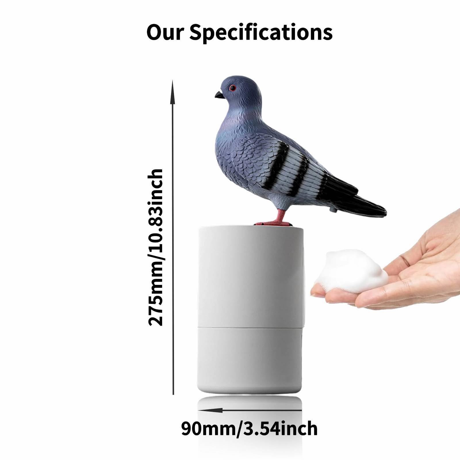 Generic Bird of Peace foam dispenser gray color suits modern bathrooms