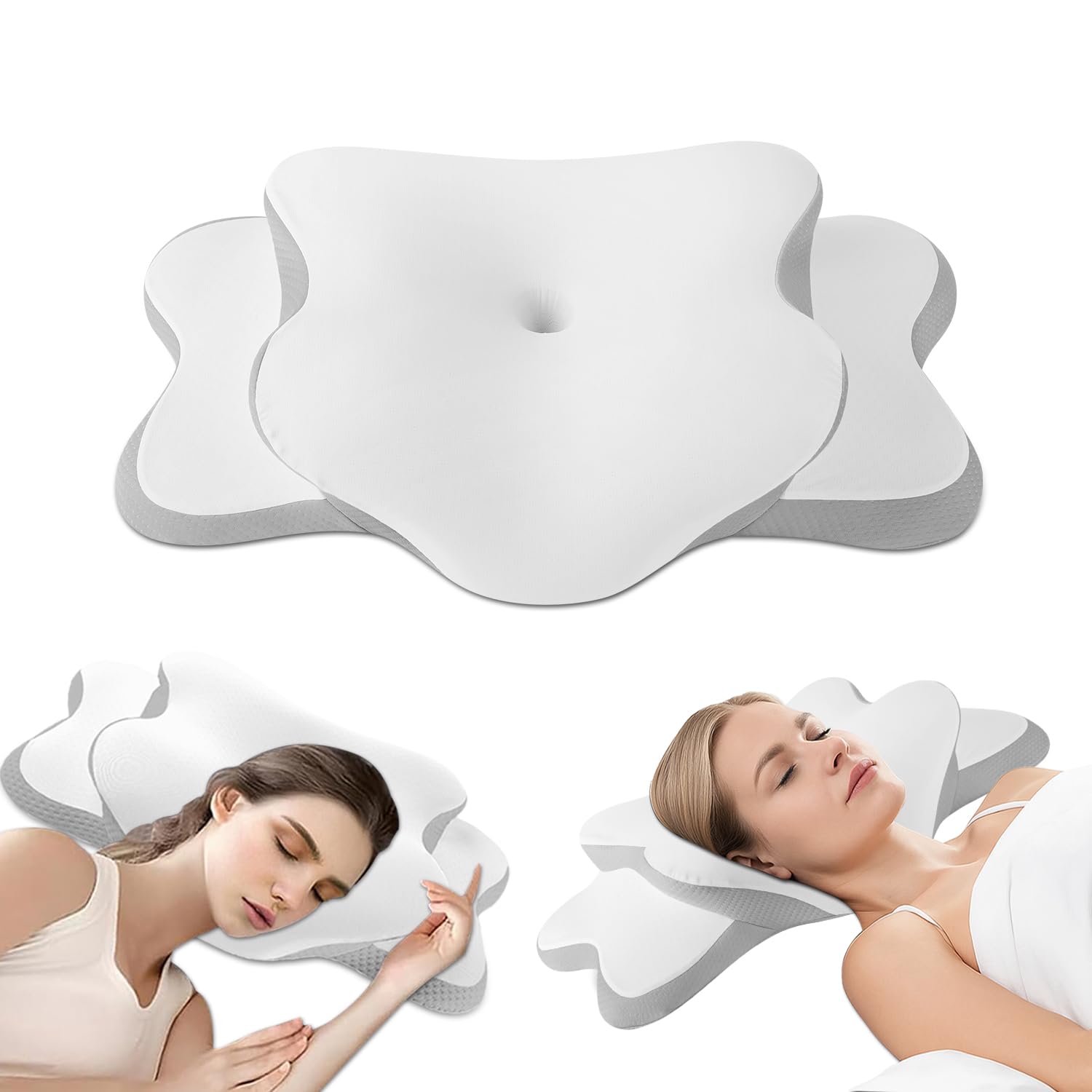 Generic cervical neck pillow main image showing ergonomic neck support
