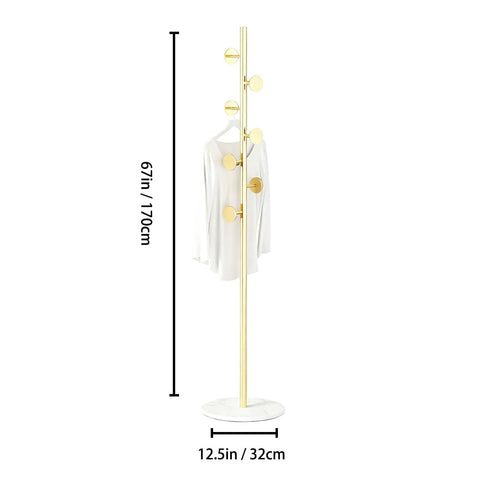 Generic coat rack durable metal design supports heavy daily use in homes