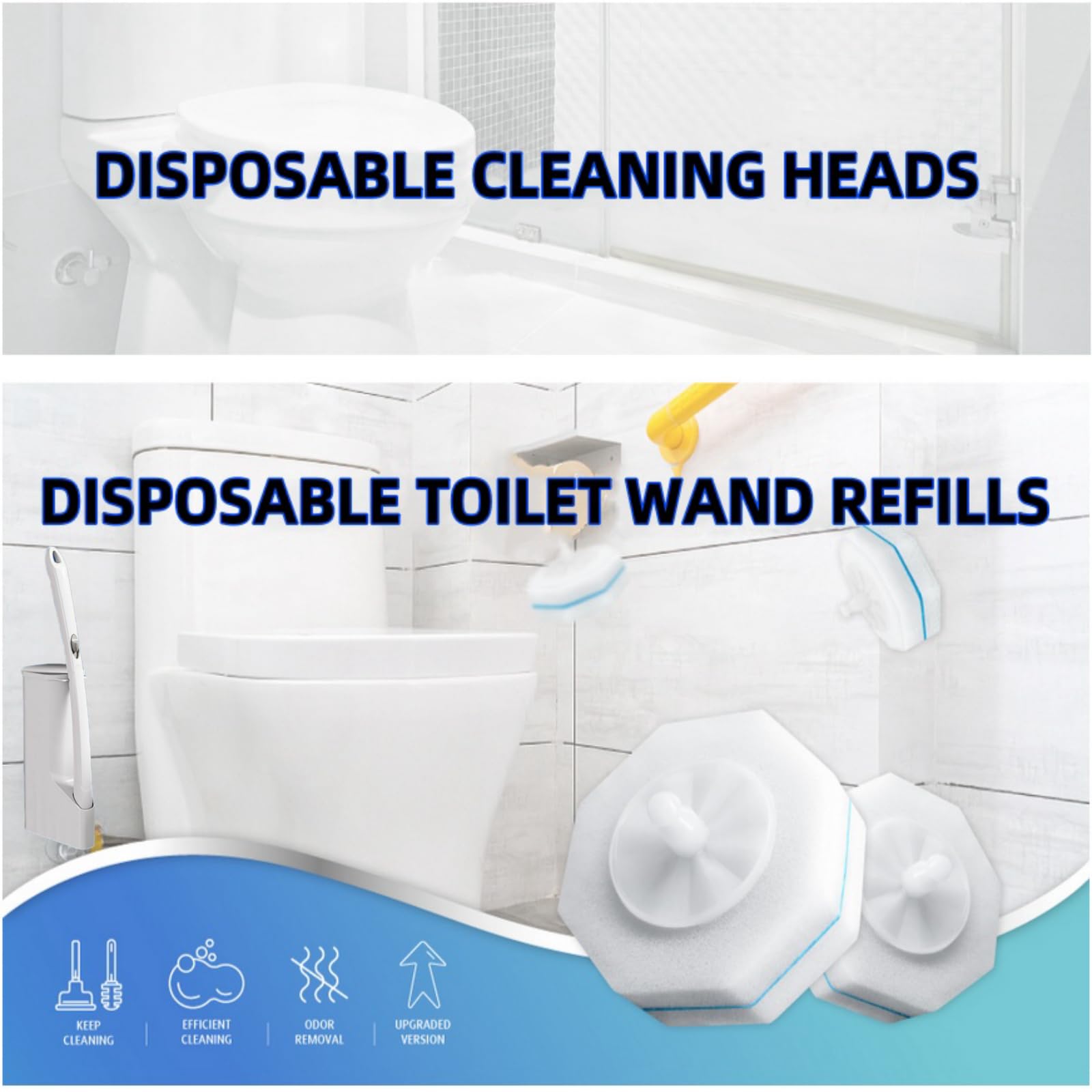 Generic compatibility with Clorox heads enables broad wand use.