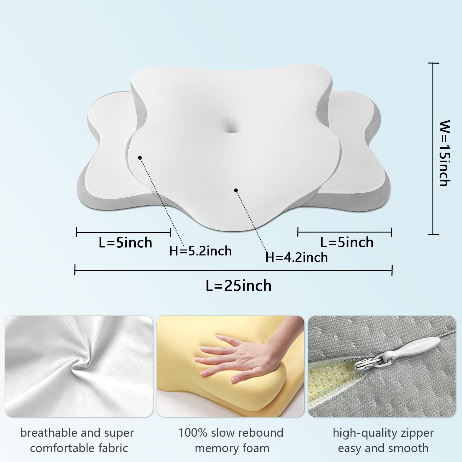 Generic contoured shoulder-gap support aligns spine during sleep