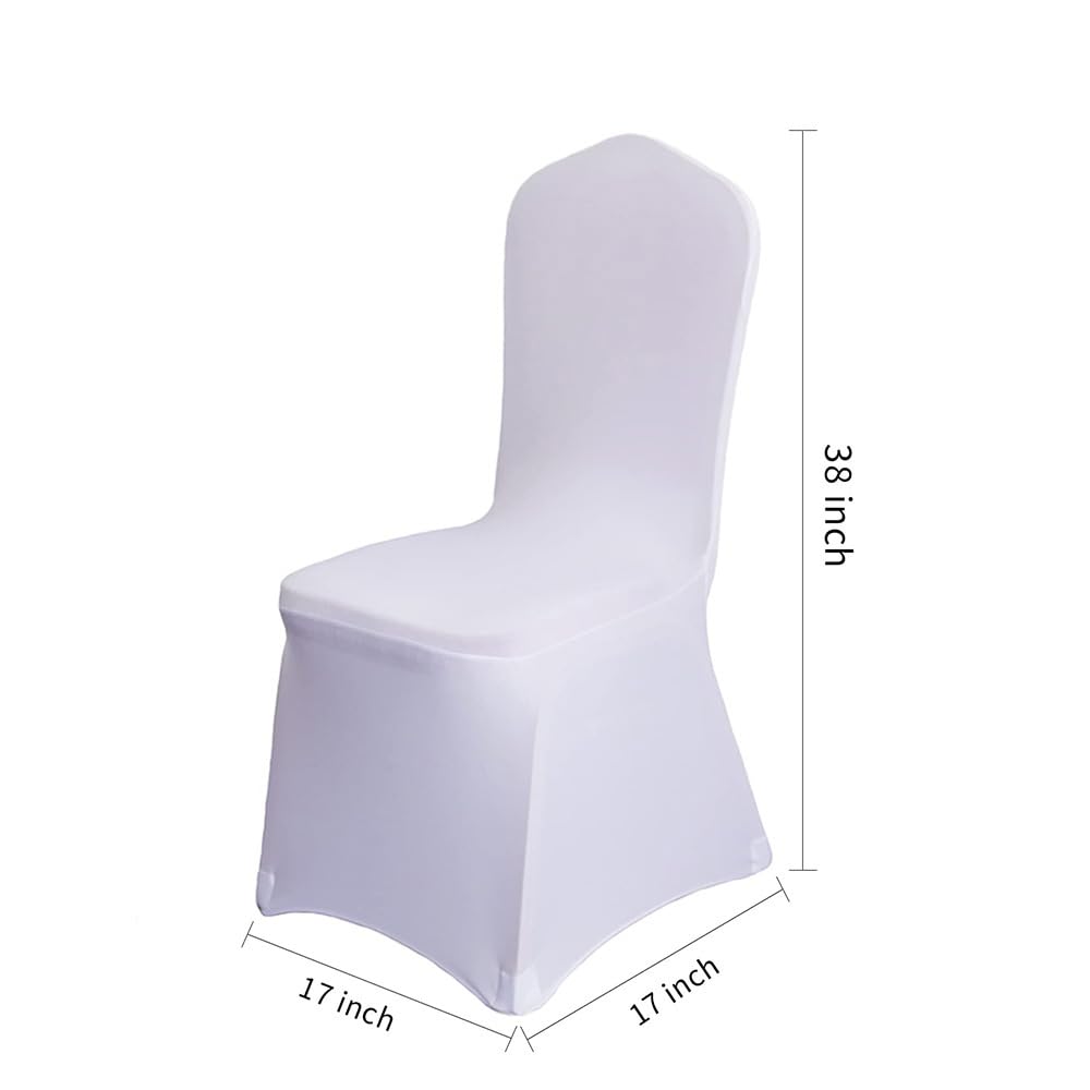 Generic white banquet chair covers elevate decor for dinners and events