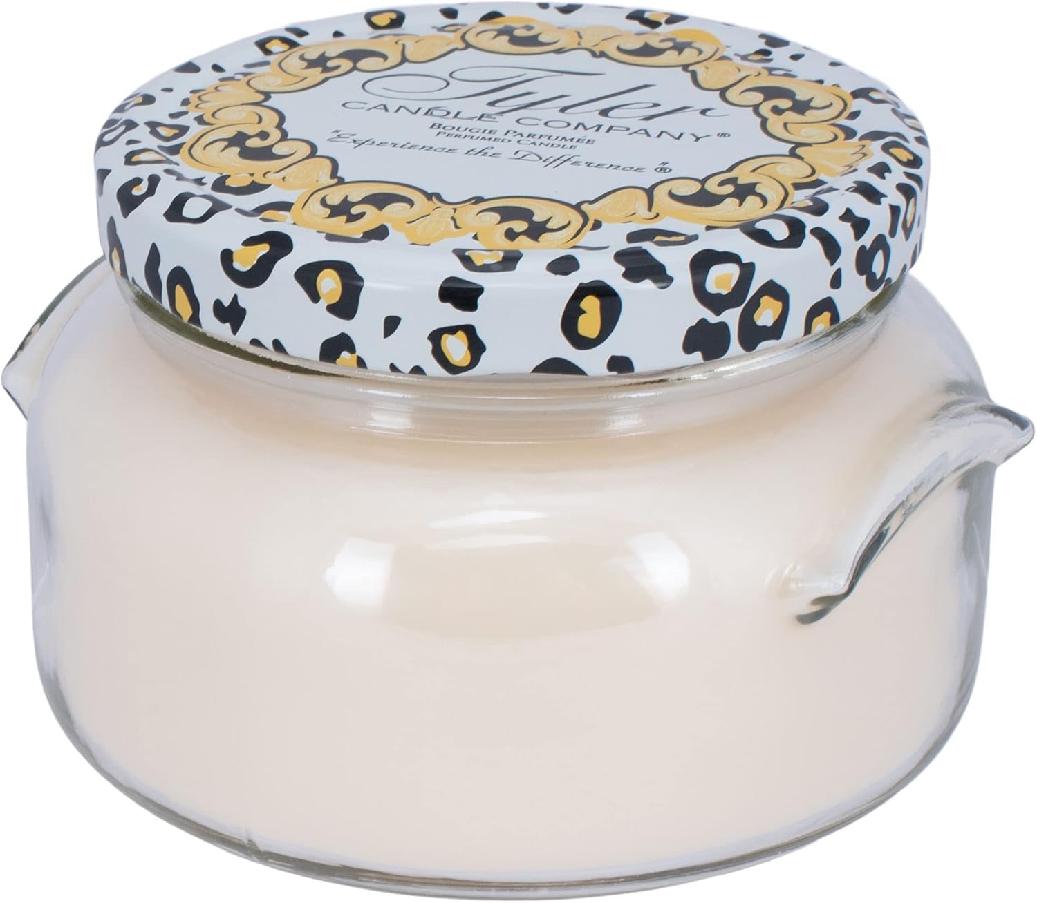 Generic Diva High Maintenance large-format candle on a living room table.