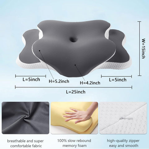 Generic Ergo Pillow easy-care design keeps the sleep space hygienic.