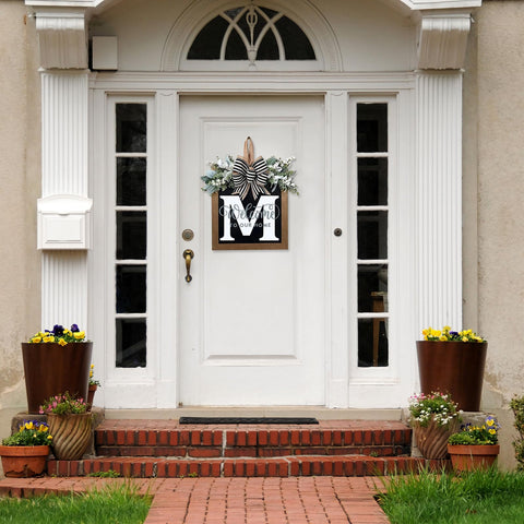 Generic 14-inch wreath bow detail adds festive texture to any entrance