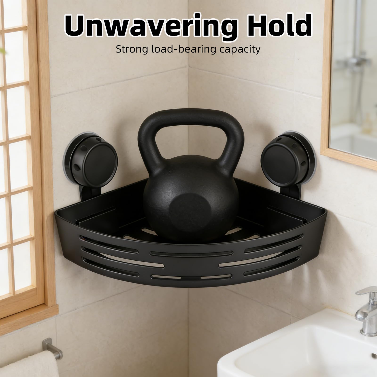 Generic heavy-duty 40lb suction capacity secures large bottles