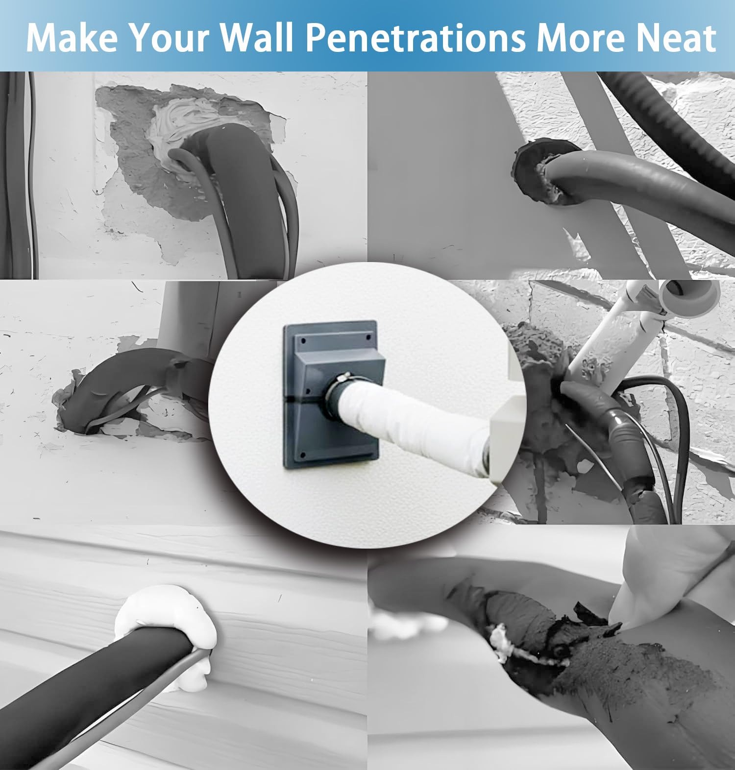 Cover compatible with brick, drywall, and uneven wall surfaces