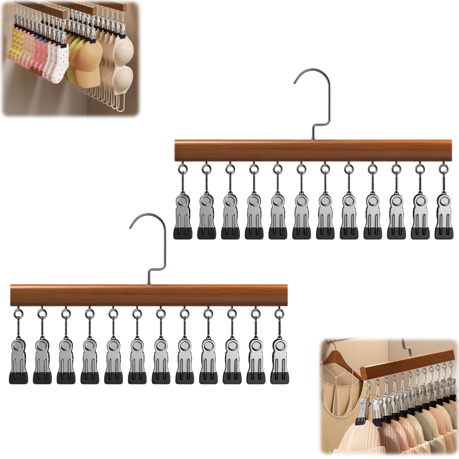 Generic Legging Organizer with vertical layout saves closet space and keeps outfits accessible.
