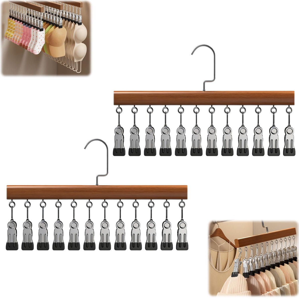 Generic Legging Organizer with vertical layout saves closet space and keeps outfits accessible.