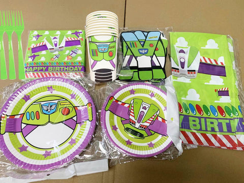 Generic Light-Inspired Dinnerware set with forks and plates for easy setup