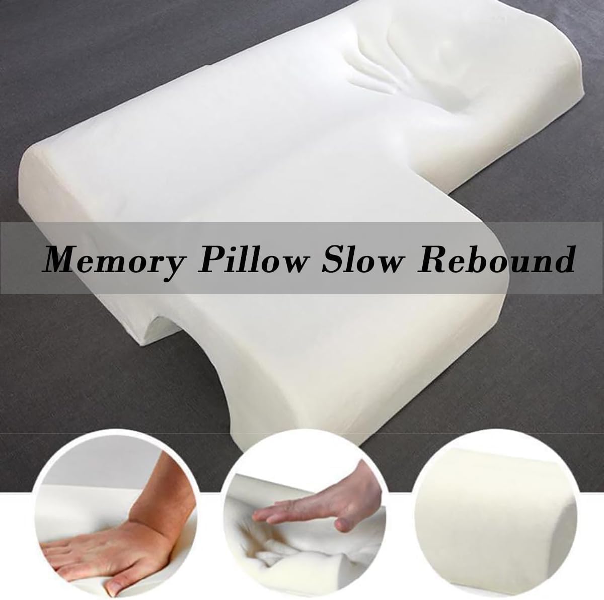 Generic memory foam pillow with removable pillowcase for easy cleaning