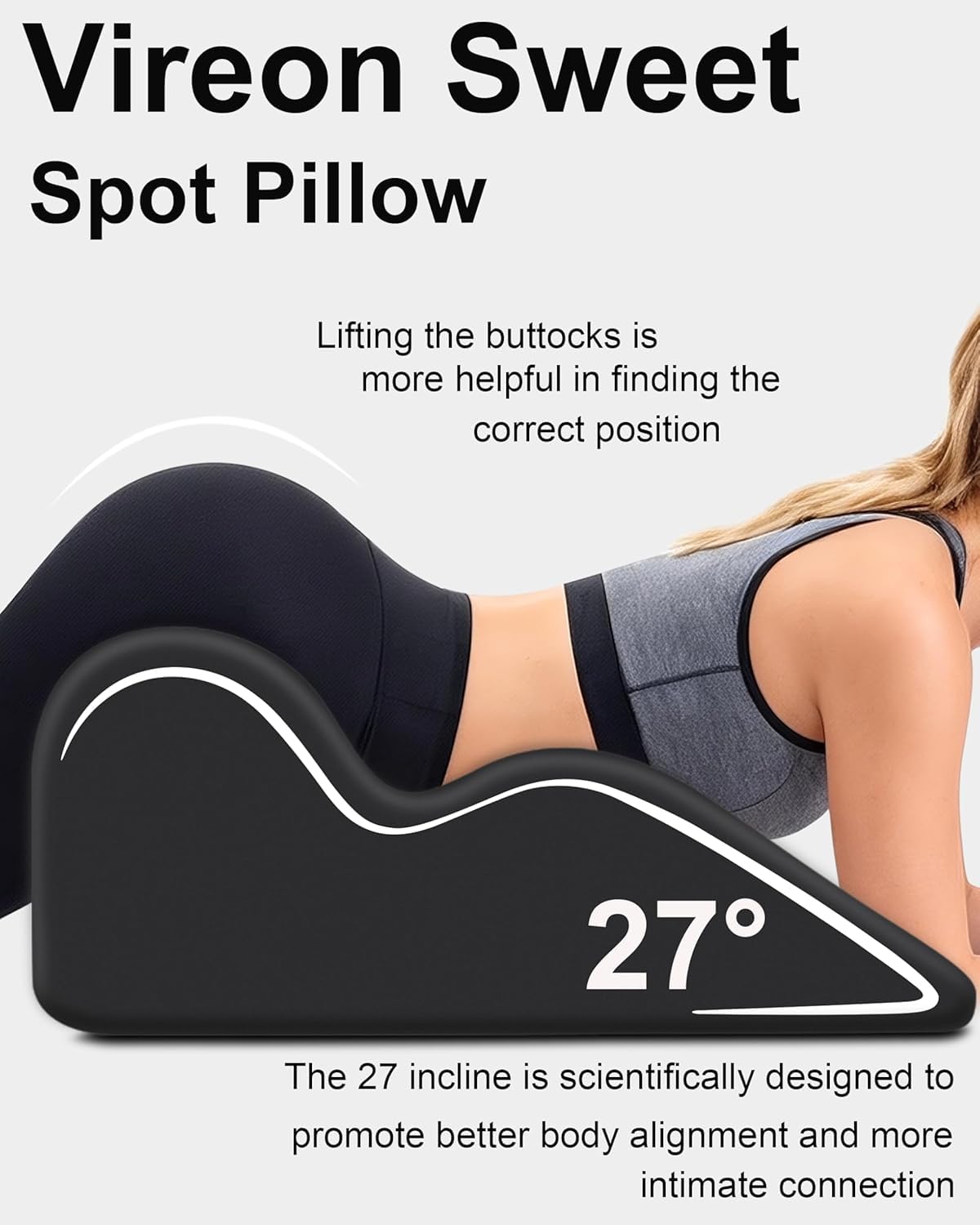 Breathable removable cover on Generic wedge pillow keeps you cool while resting.