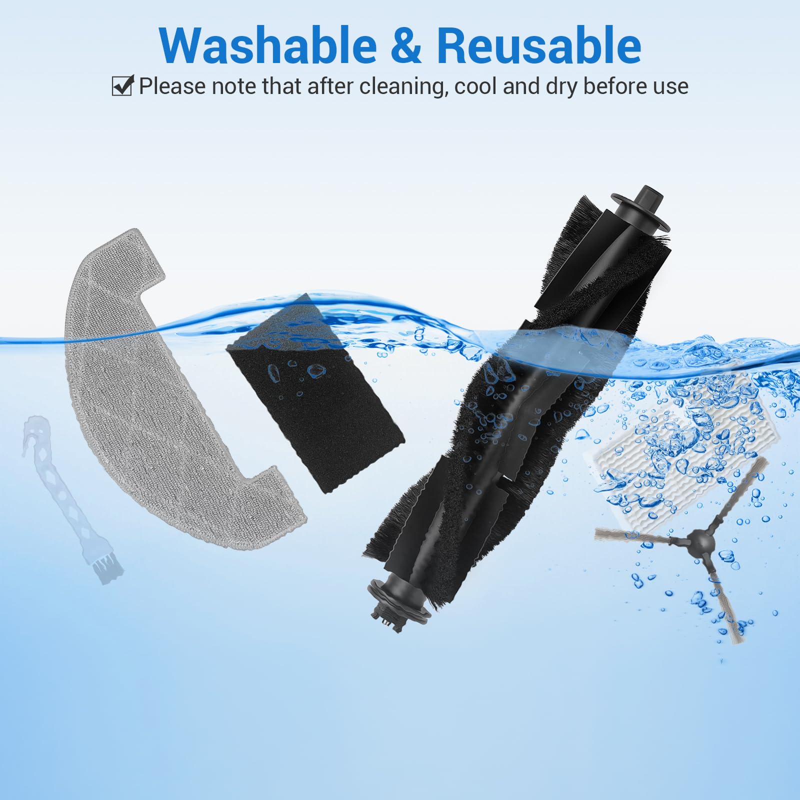 Generic MS1 MAX clean brush helps remove hair and debris from rollers