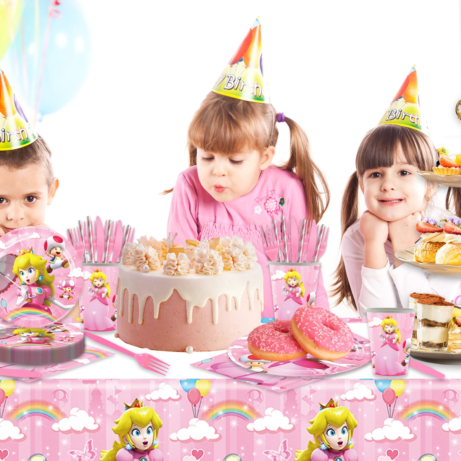 Generic Princess Peach knives and forks set for quick meal service