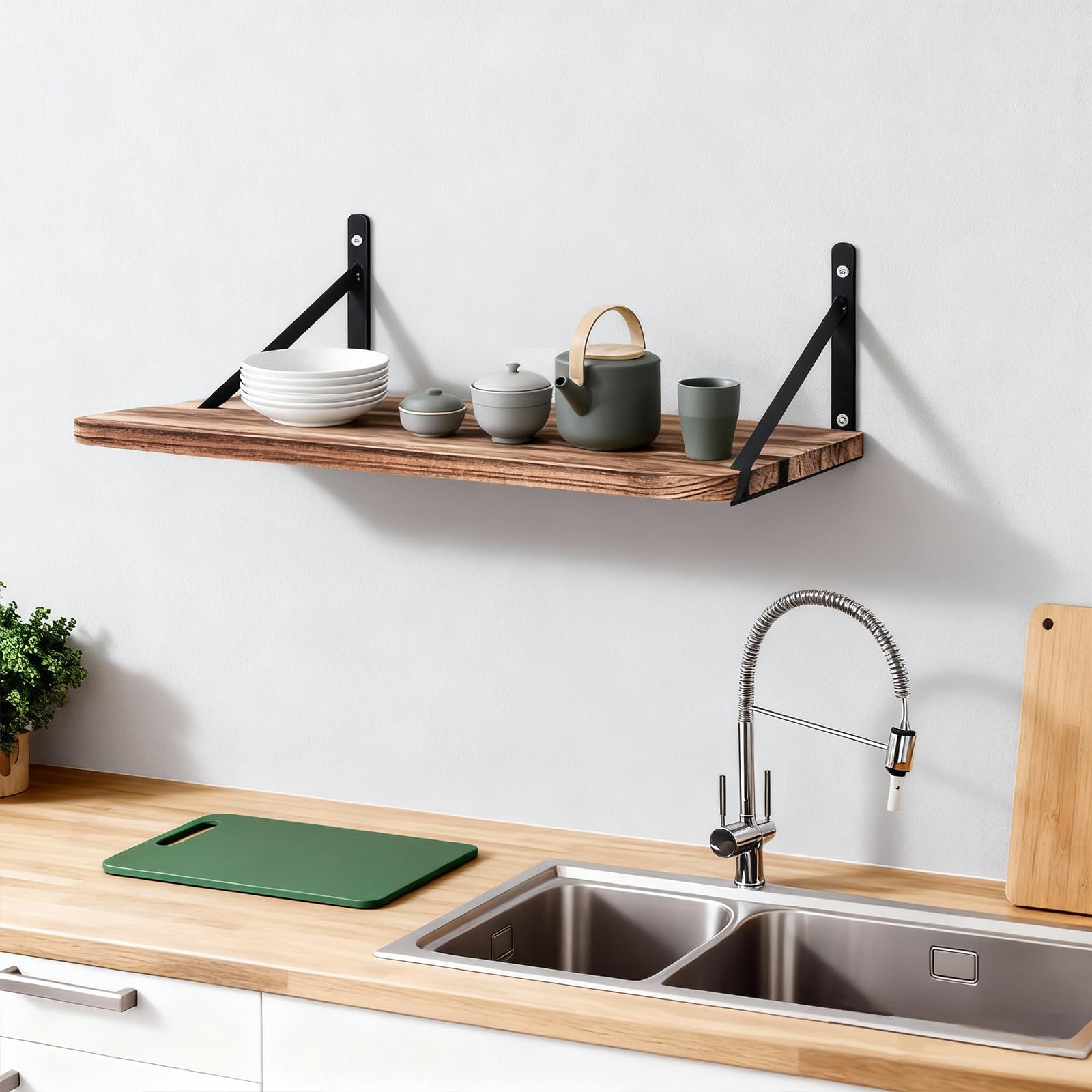 Generic Projector Shelf with rear cable pass-through for seamless power routing.