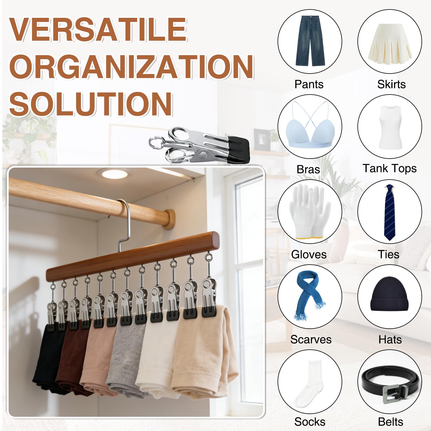 Generic hangers arrive ready to use, no assembly required for quick setup.