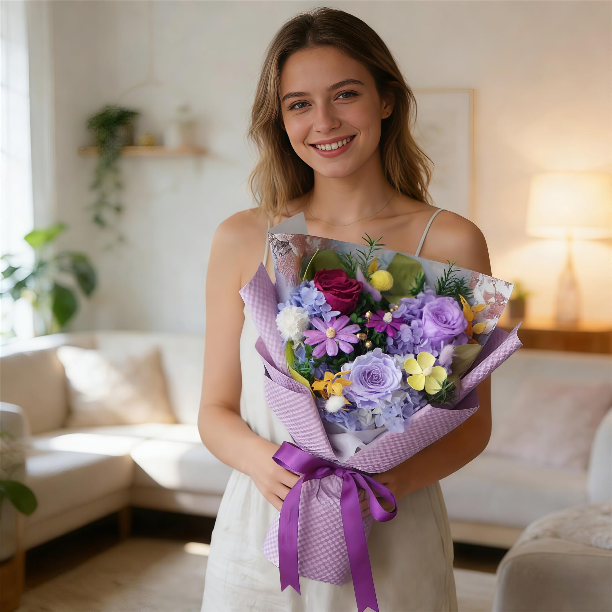 Sen Flora Forever Flowers 3-piece bouquet display ready for gifting occasions