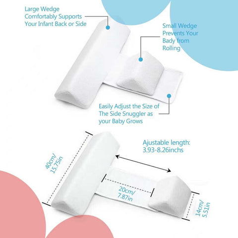 Generic Side Sleeper Weddge side view showing angled support for comfort