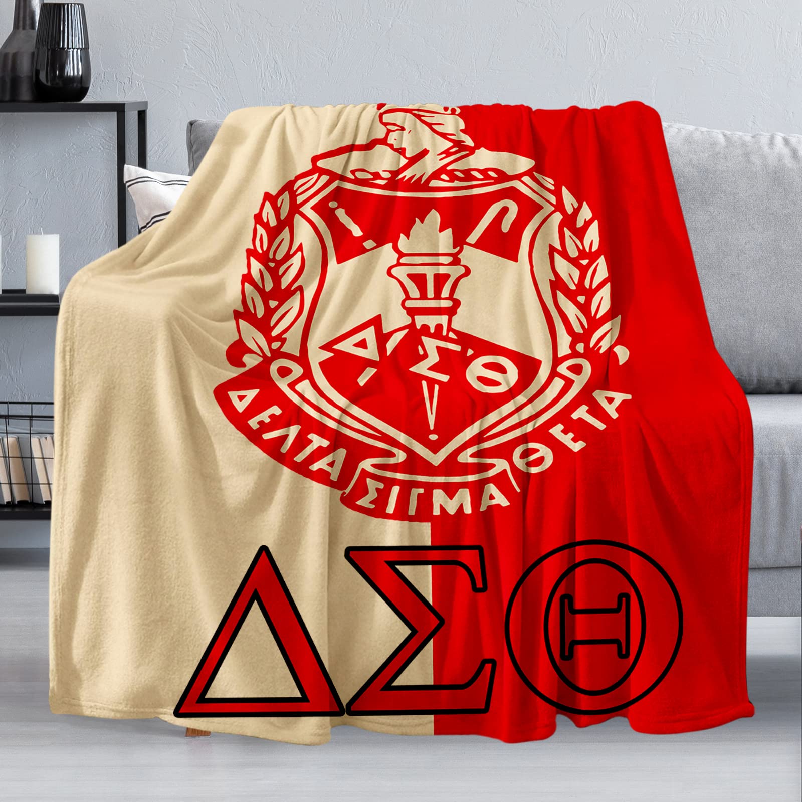 Generic Sorority Gifts blanket close-up of ultra-soft fleece for cozy warmth