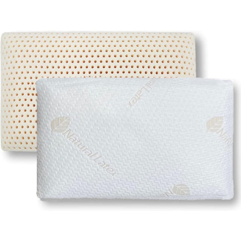 Generic Talalay latex pillow side view showing neck support for restful sleep