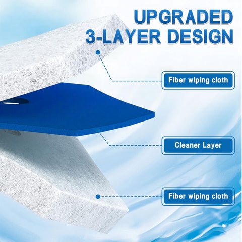 Generic wand refills demonstrate no-touch disposal for clean, mess-free use.