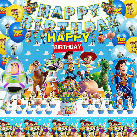 Generic Toy Theme Birthday Banner—festive sign to brighten party entrances and photos.