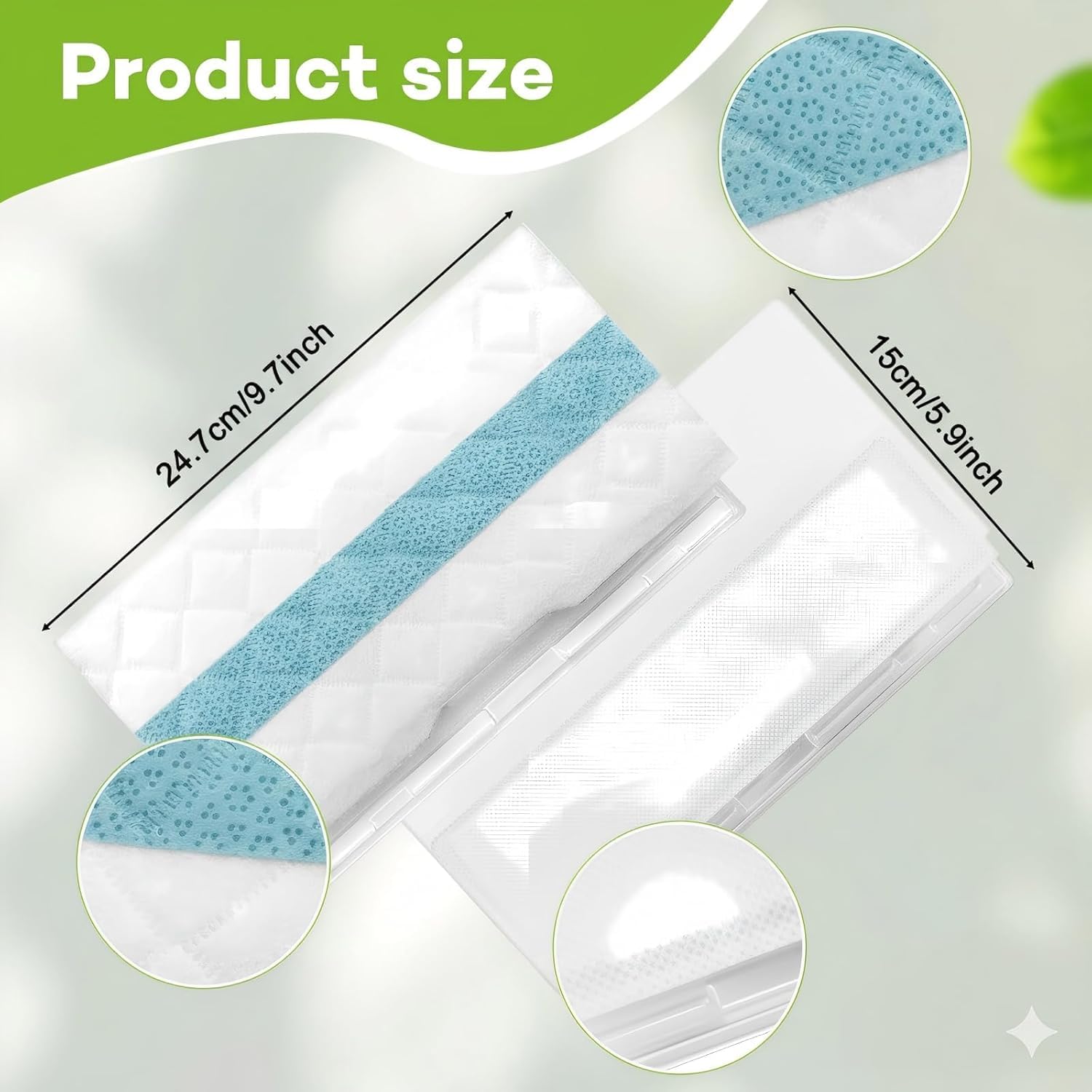 Generic VACMOP Pro refill pad with absorbent surface for efficient floor cleaning