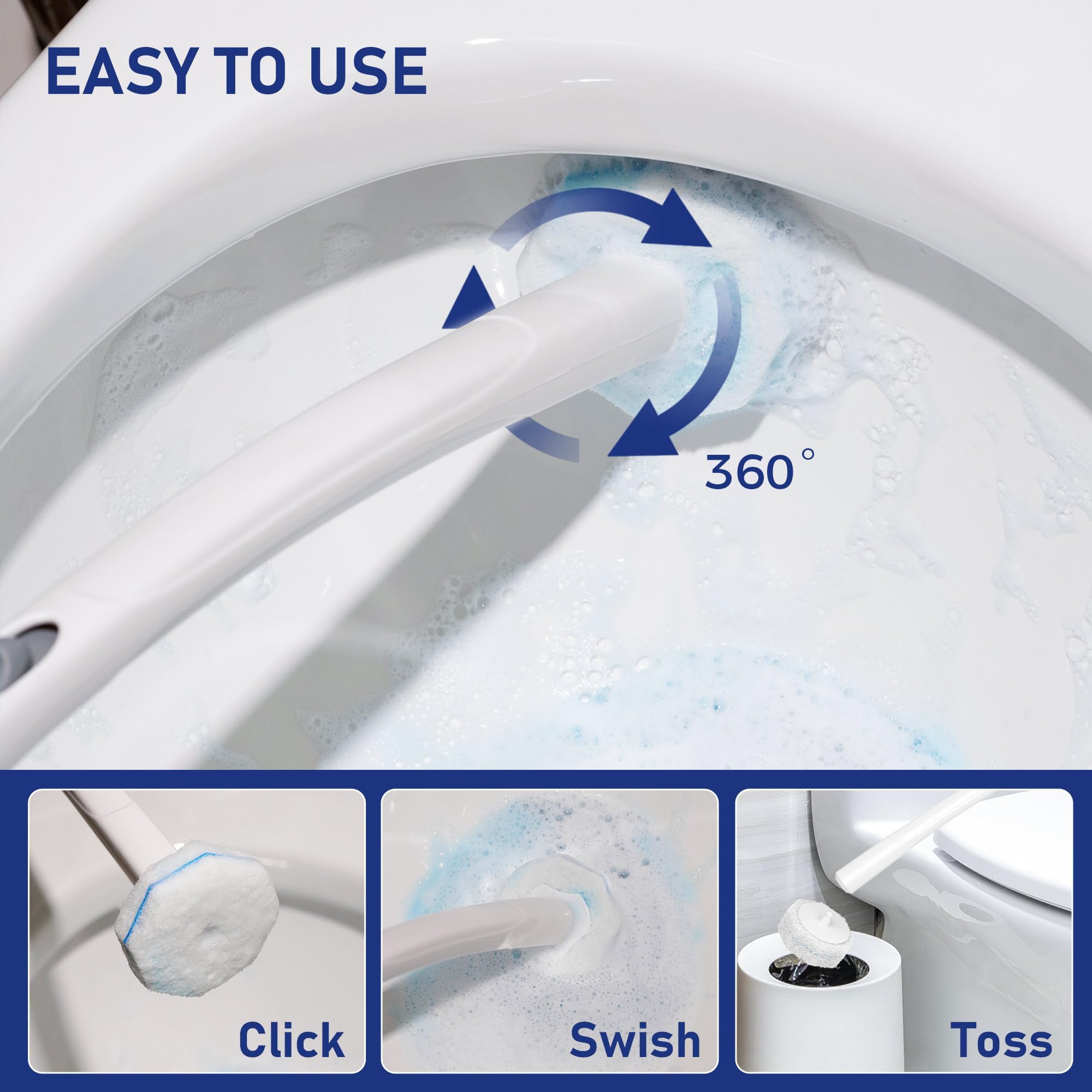 Generic wand refills click-on installation for quick setup.