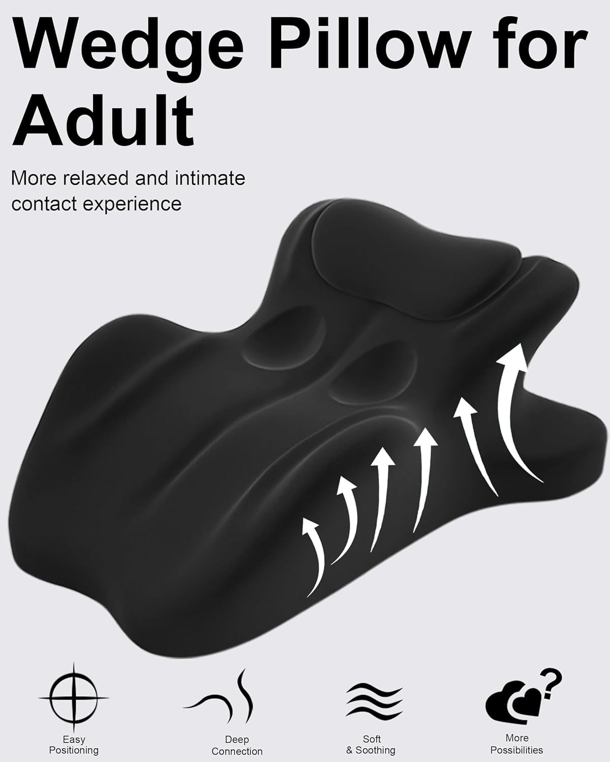Ergonomic design creates comfortable sweet-spot for back and shoulder relief.