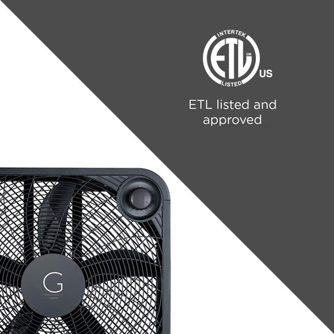 Genesis 20Box fan max cooling technology for quick comfort