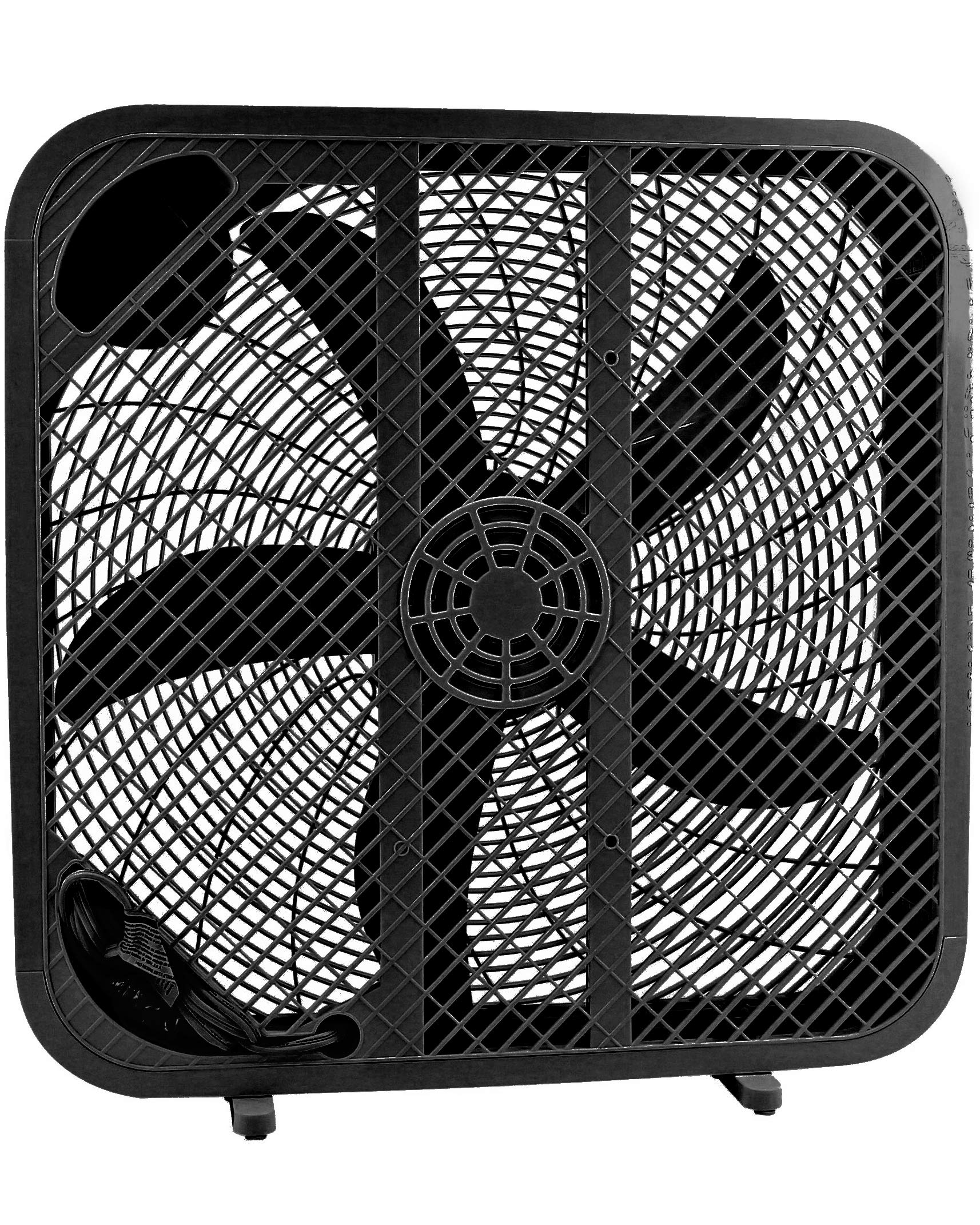 Genesis 20Box fan ETL-listed safety with fuse plug protection
