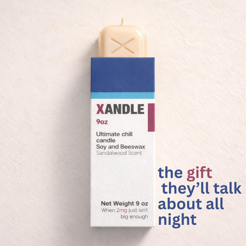 Genesis Savoir Xanax Pill Sculpture candle adds playful mood to rooms.