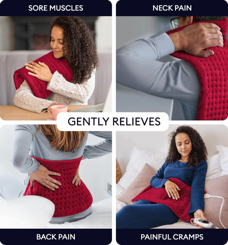 GENIANI 12x24 electric throw on plush fabric for cozy warmth