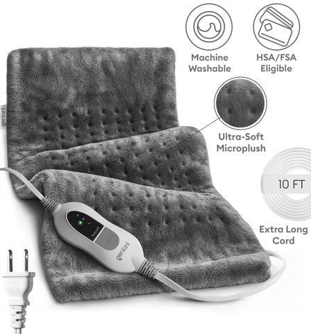 GENIANI auto shut-off keeps you safe while relaxing with steady warmth.